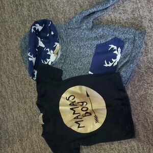 Cat papa tshirt and hoodie size 12 months